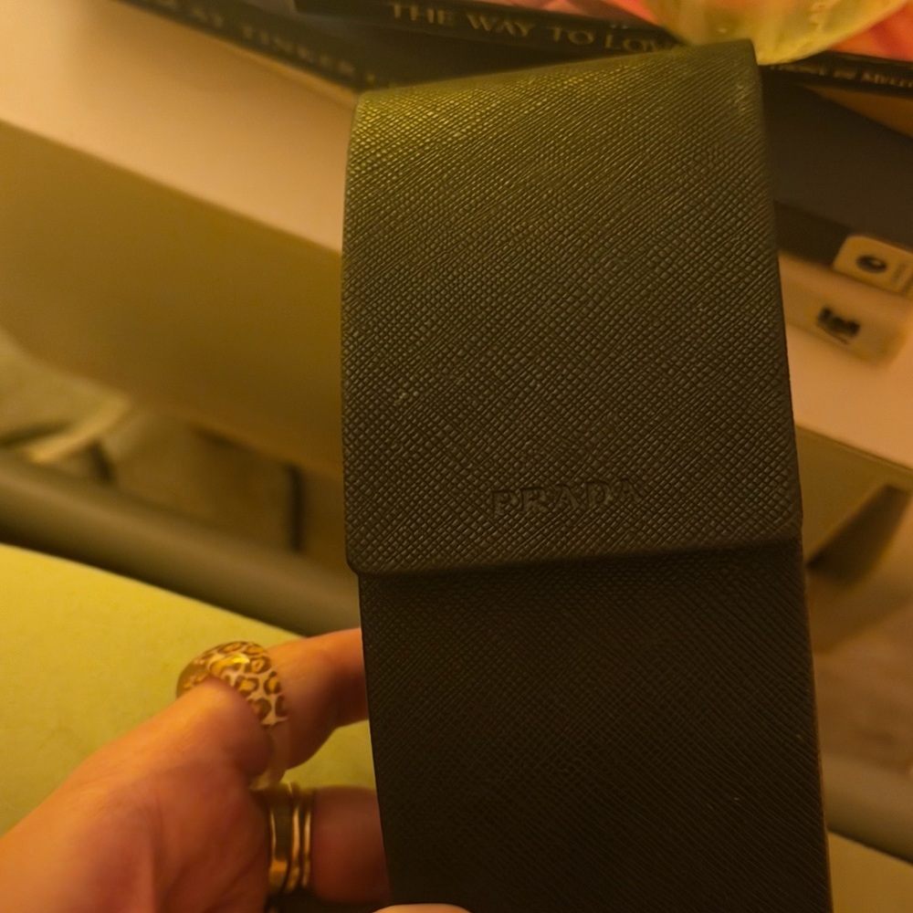 Prada Brown Tortoise Shell Rectangular Sunglasses - image 5